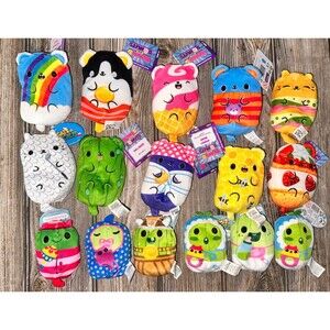 Cats Vs Pickles & Bears vs. Donuts Lot NWT Bean Bag Plush 16 Pieces